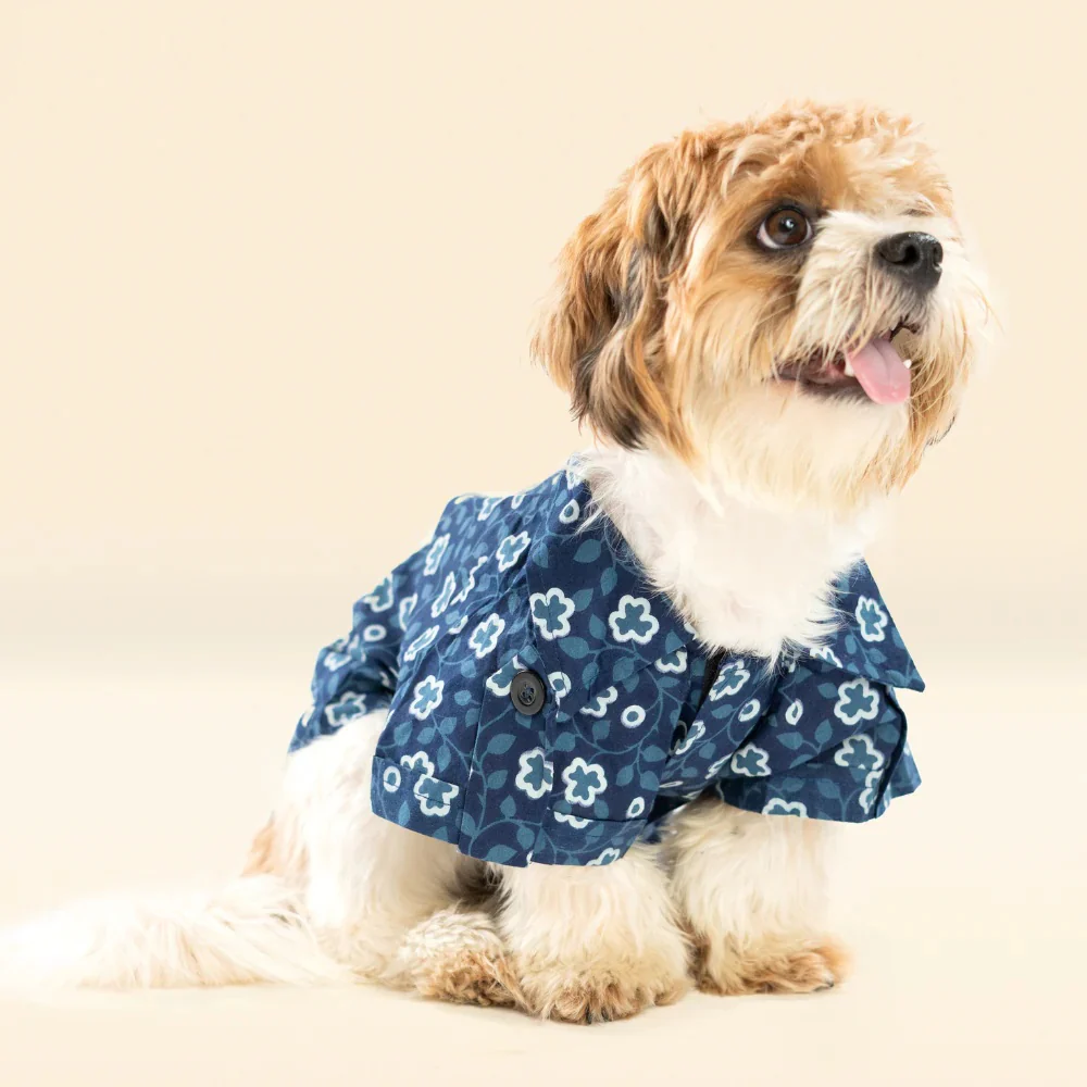 Pet Set Go Cotton Shirt for Dogs (Indigo) - Image 2