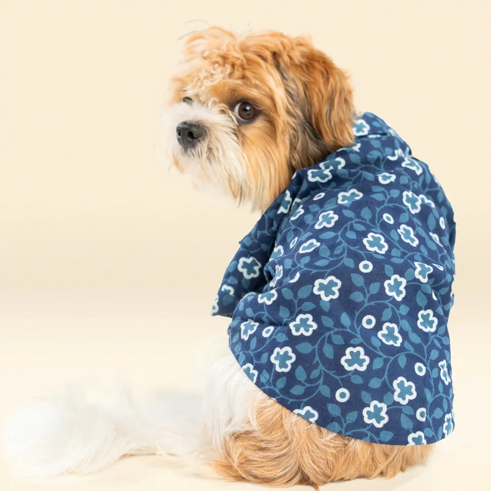Pet Set Go Cotton Shirt for Dogs (Indigo) - Image 3