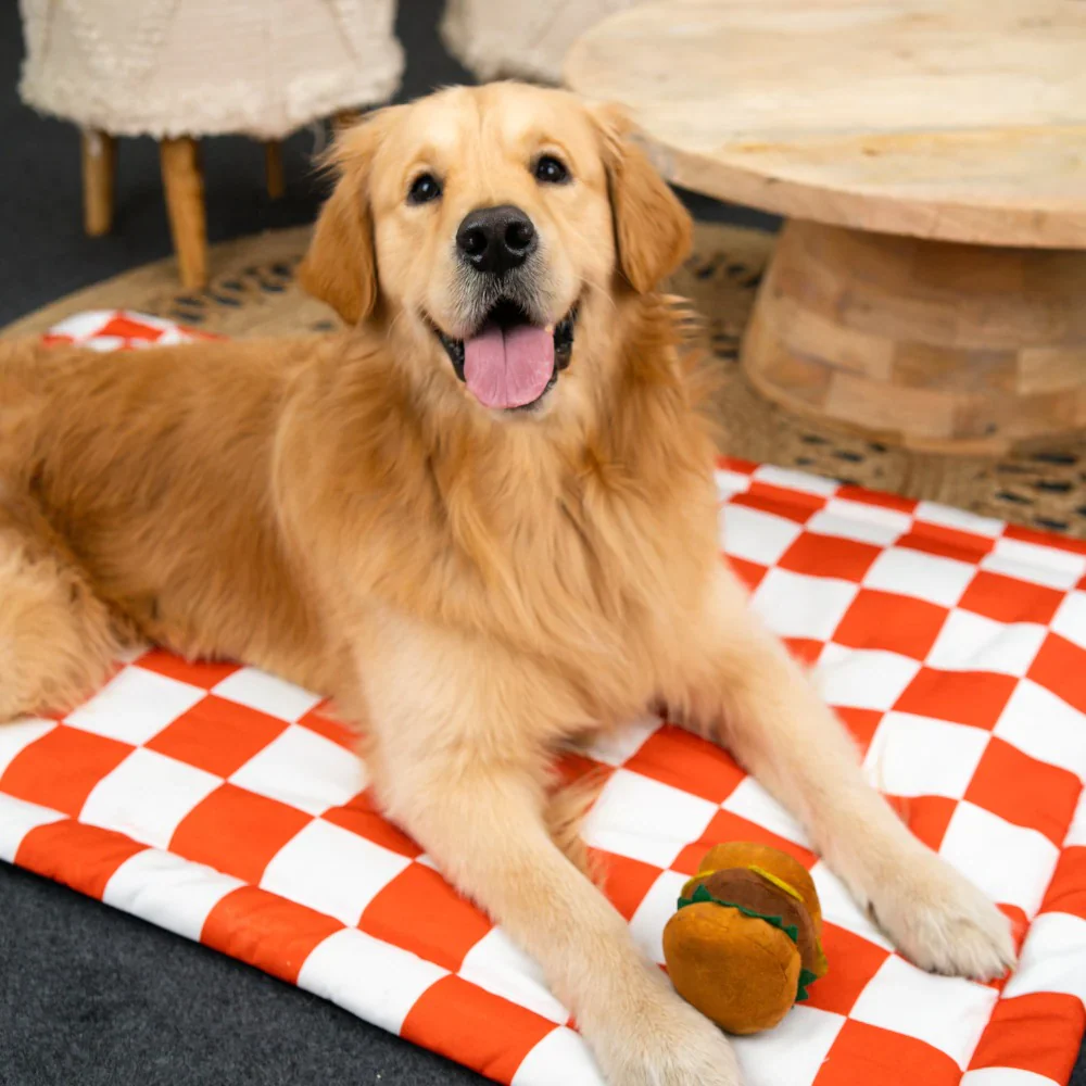 Pet Set Go Cozy Checks Mat for Dogs and Cats (Red) - Image 6