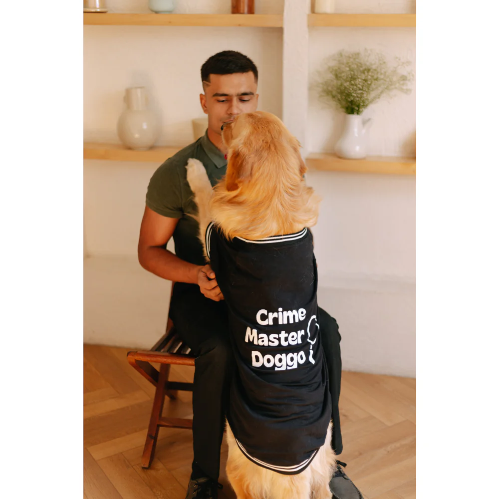 Pet Set Go Crime Master Sleevless T-shirt for Dogs (Black) - Image 4