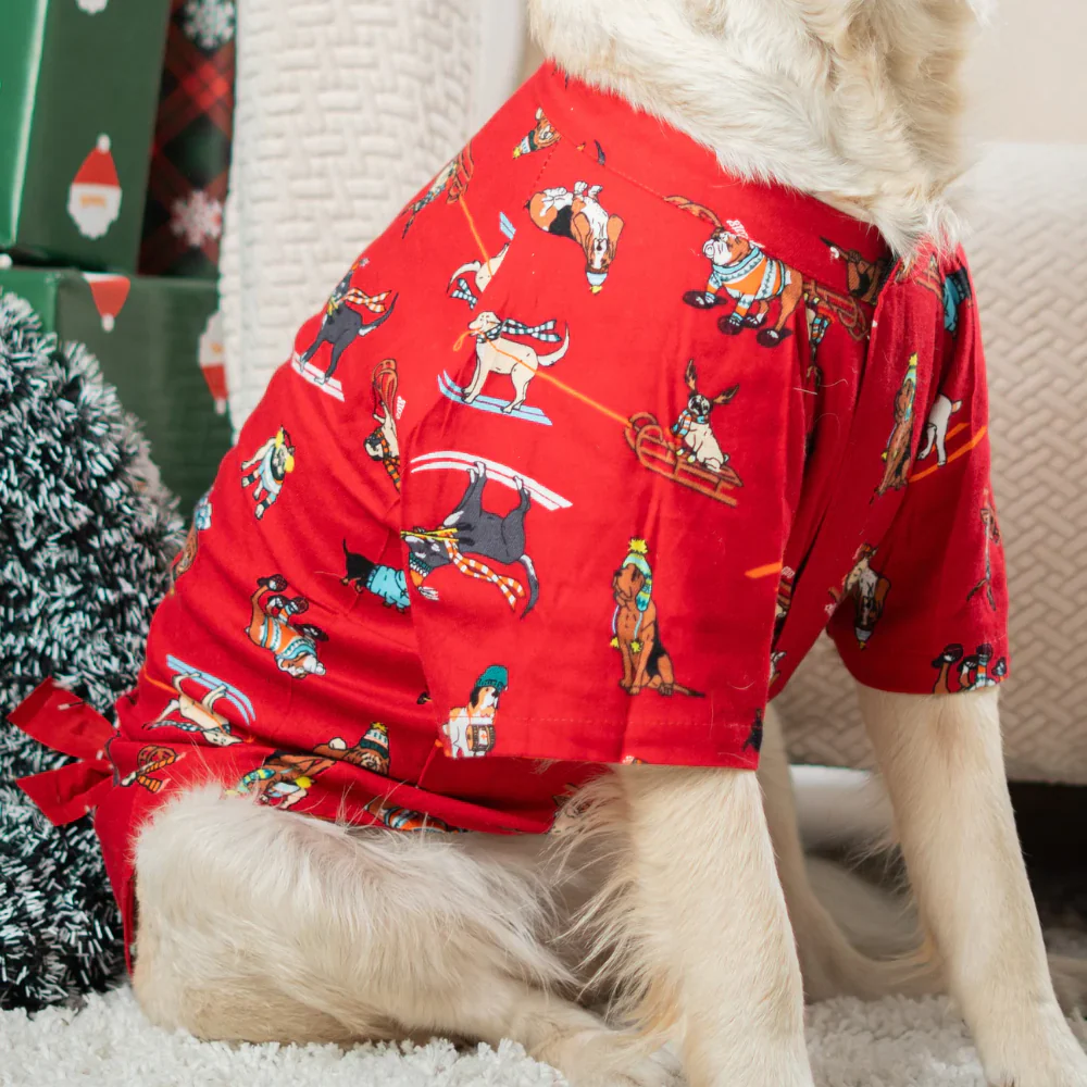 Pet Set Go Dashing through the Snow Shirt for Dogs (Red) - Image 2