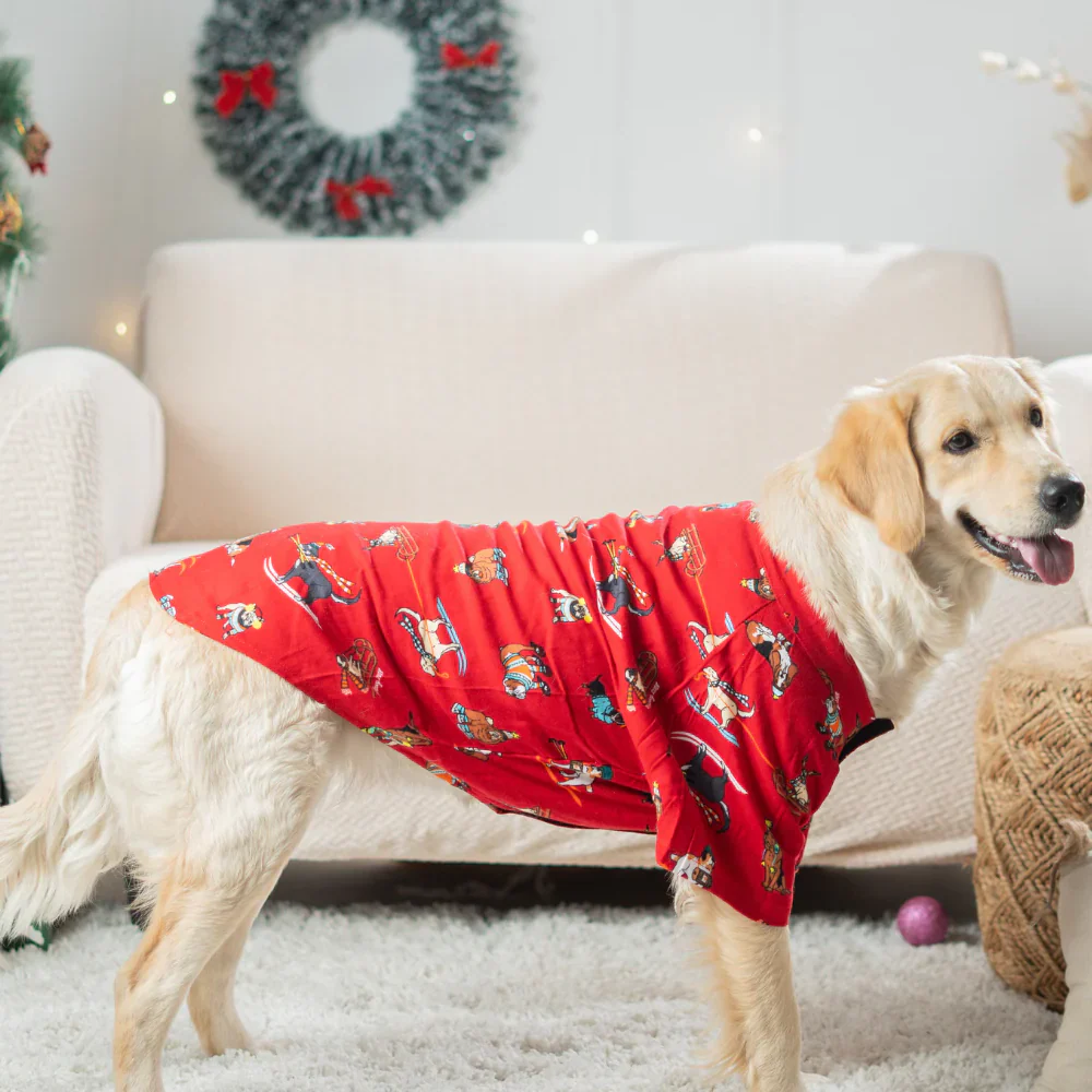 Pet Set Go Dashing through the Snow Shirt for Dogs (Red) - Image 3