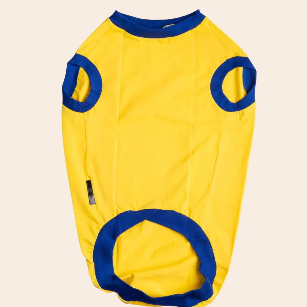 Pet Set Go Dekho Magar Pyaar Sey Tshirt for Dogs (Yellow) - Image 5