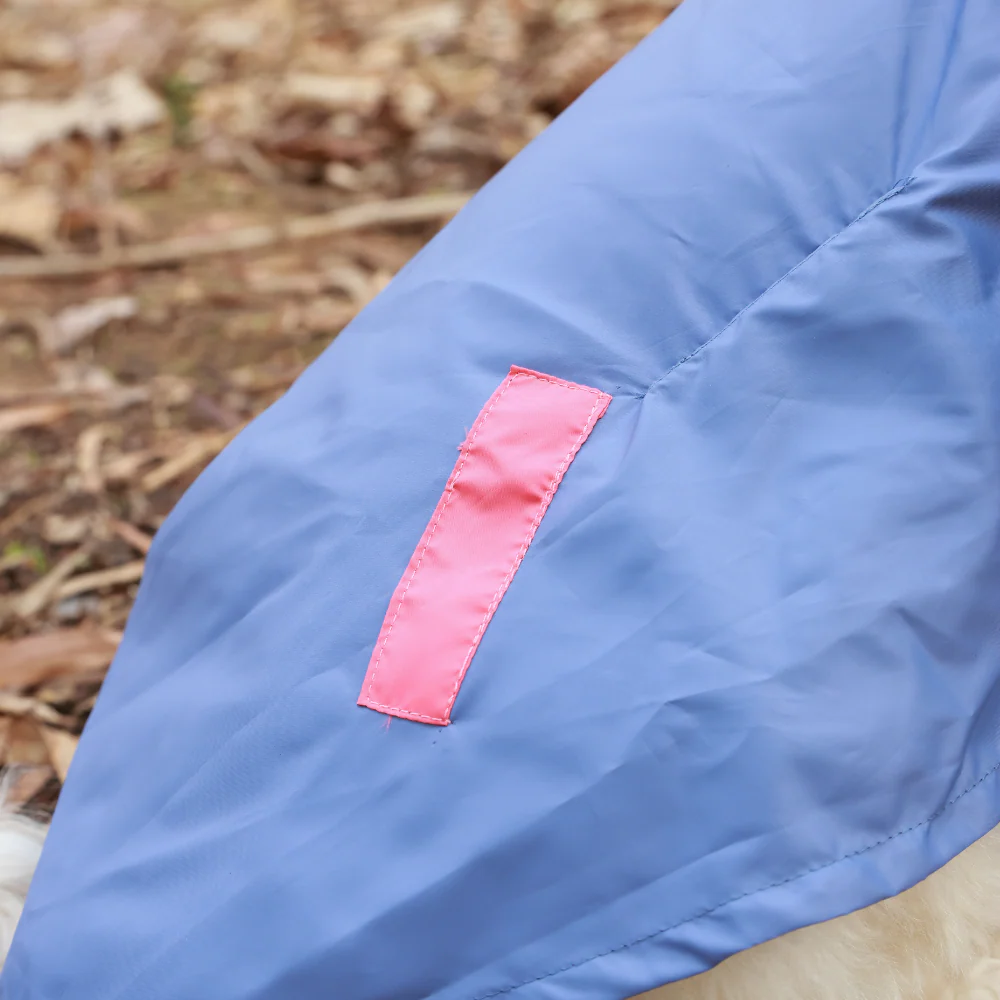 Pet Set Go Dual Colour Cape Style Raincoat for Dogs (Purple) - Image 7