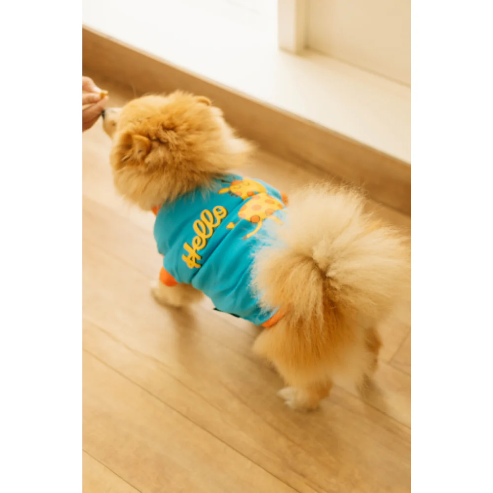 Pet Set Go Giraffe T-shirt for Dogs (Blue) - Image 10