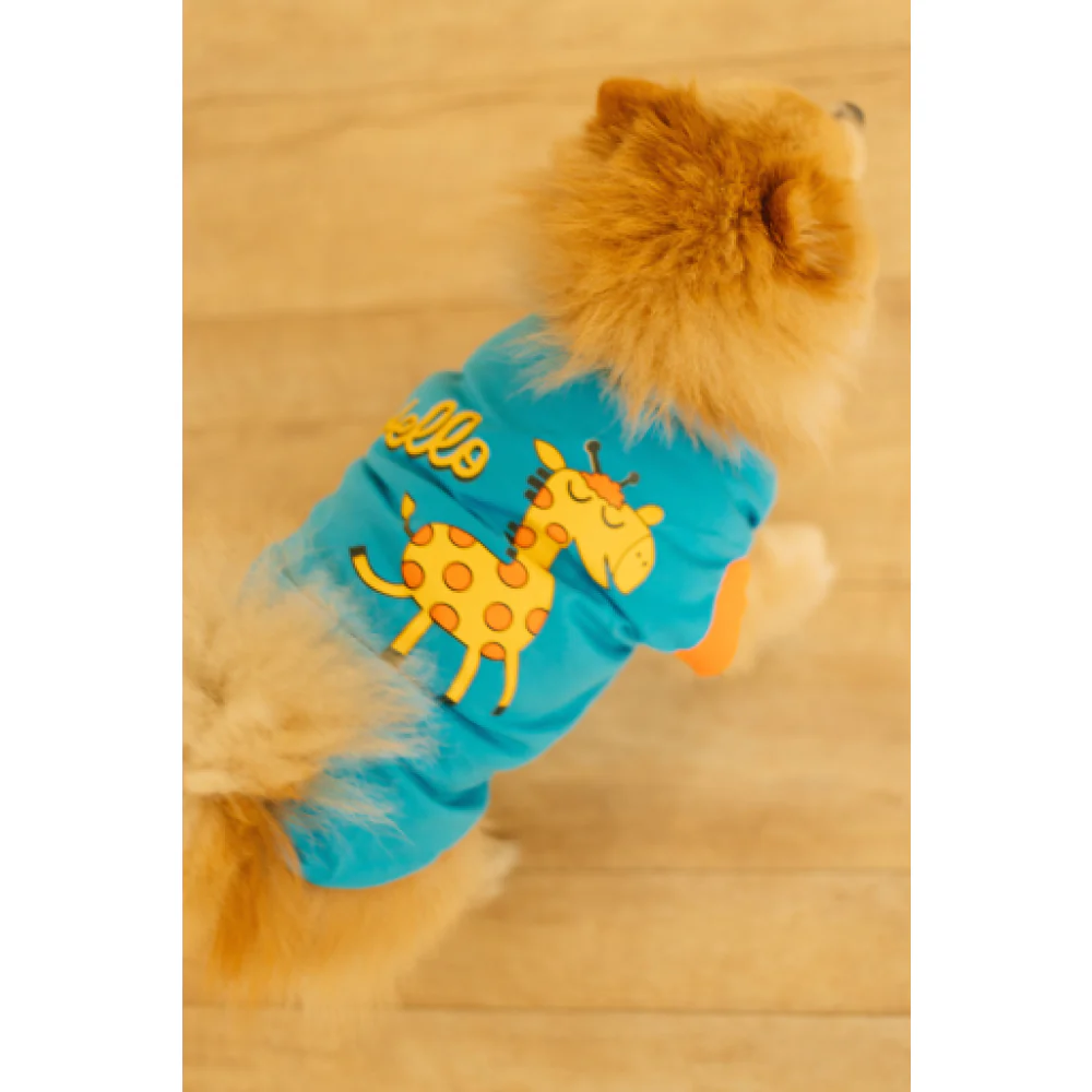 Pet Set Go Giraffe T-shirt for Dogs (Blue) - Image 3