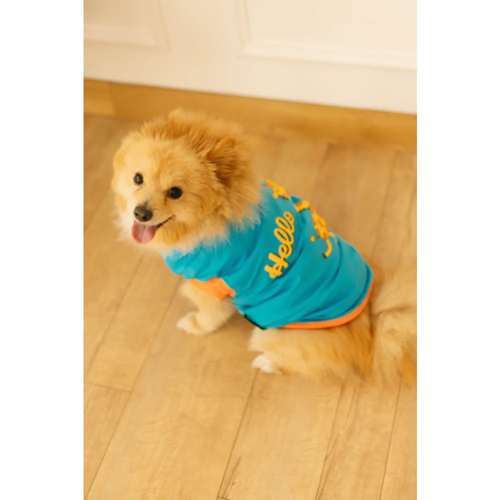 Pet Set Go Giraffe T-shirt for Dogs (Blue) - Image 4