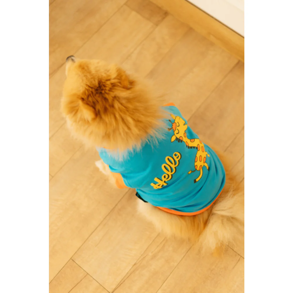 Pet Set Go Giraffe T-shirt for Dogs (Blue) - Image 9
