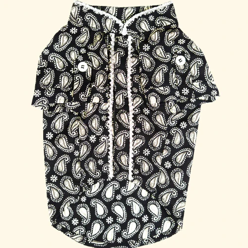 Pet Set Go Heritage Cotton Shirt for Dogs (Black) - Image 3