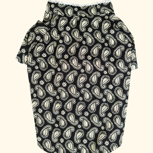Pet Set Go Heritage Cotton Shirt for Dogs (Black) - Image 4
