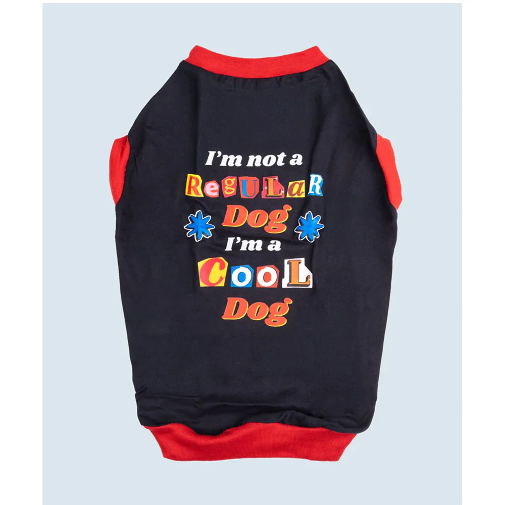 Pet Set Go I’m Not a Regular Dog T shirt for Dogs (Black) - Image 2