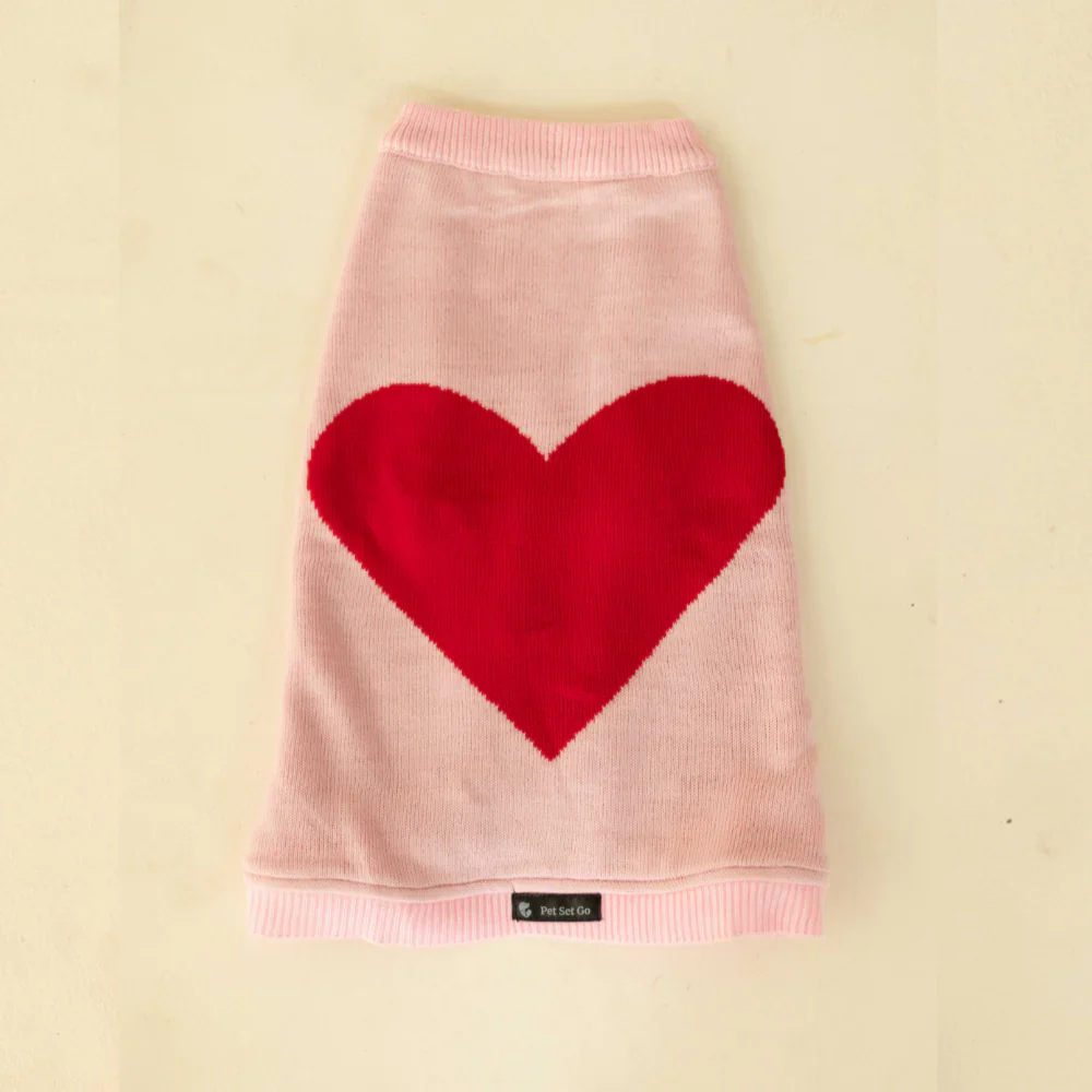 Pet Set Go Ira’s Sweater for Dogs and Cats (Red & Pink) - Image 7