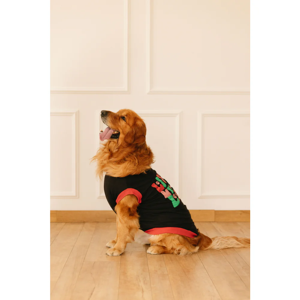 Pet Set Go Living My Best Life T-shirt for Dogs (Black) - Image 5