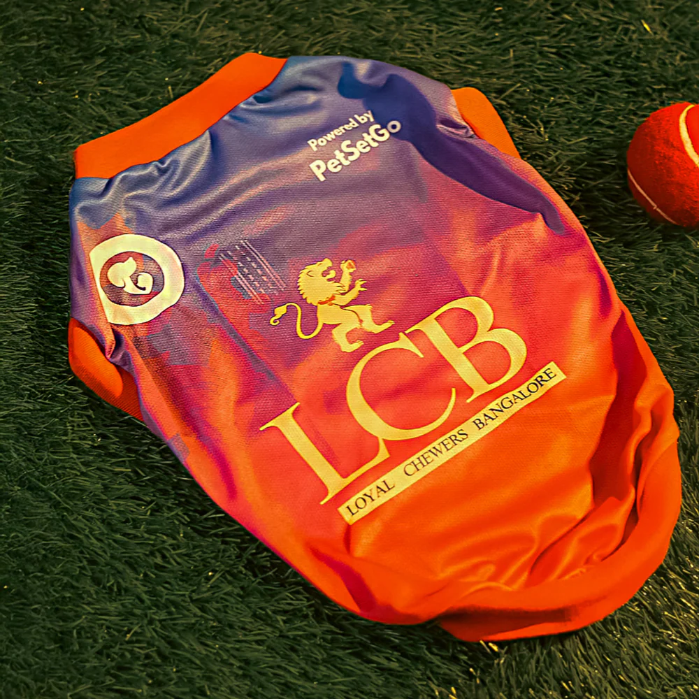 Pet Set Go Loyal Chewers Bangalore IPL Jersey for Dogs (Red) | Indian Pet League - Image 4