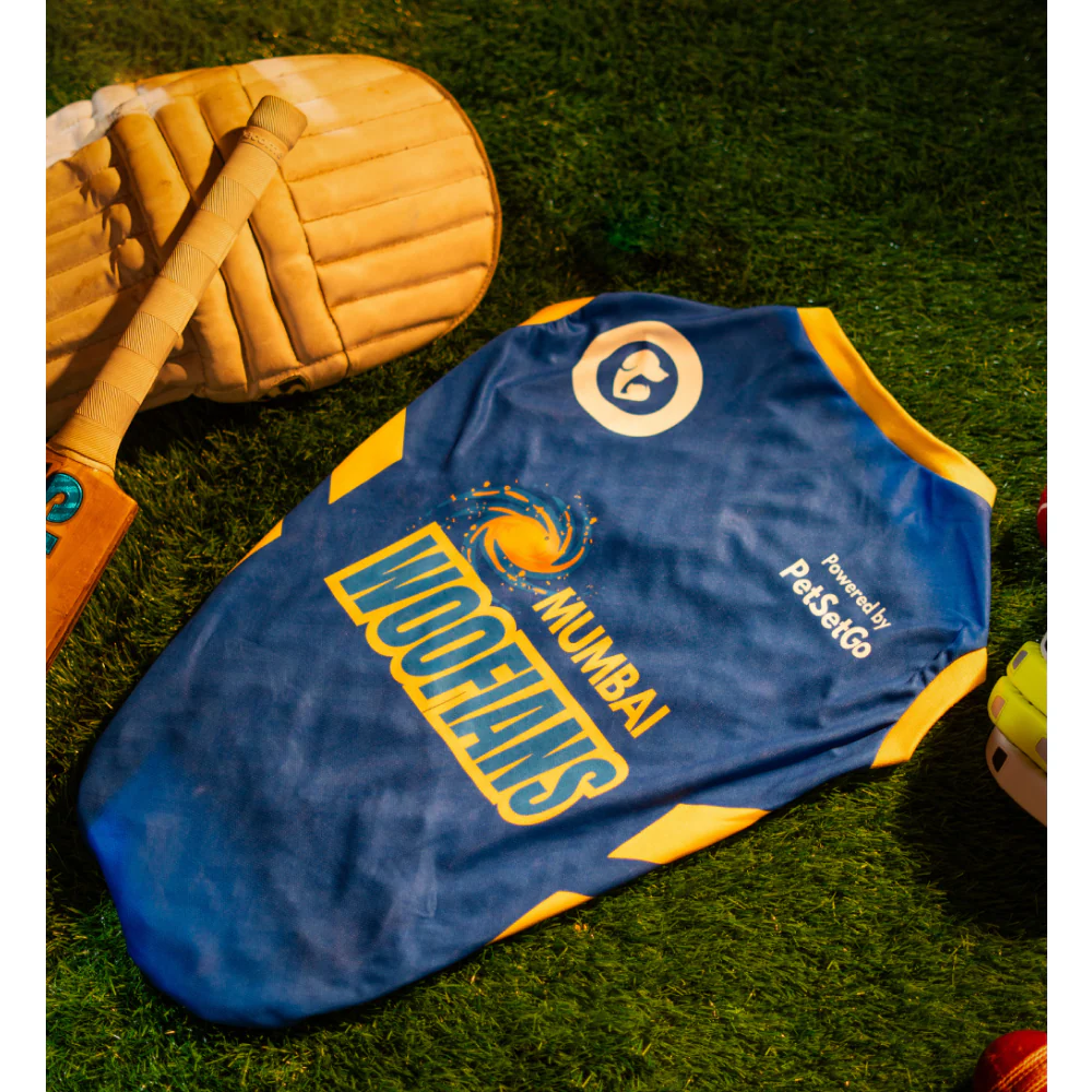 Pet Set Go Mumbai Woofians IPL Jersey for Dogs (Blue) | Indian Pet League - Image 4