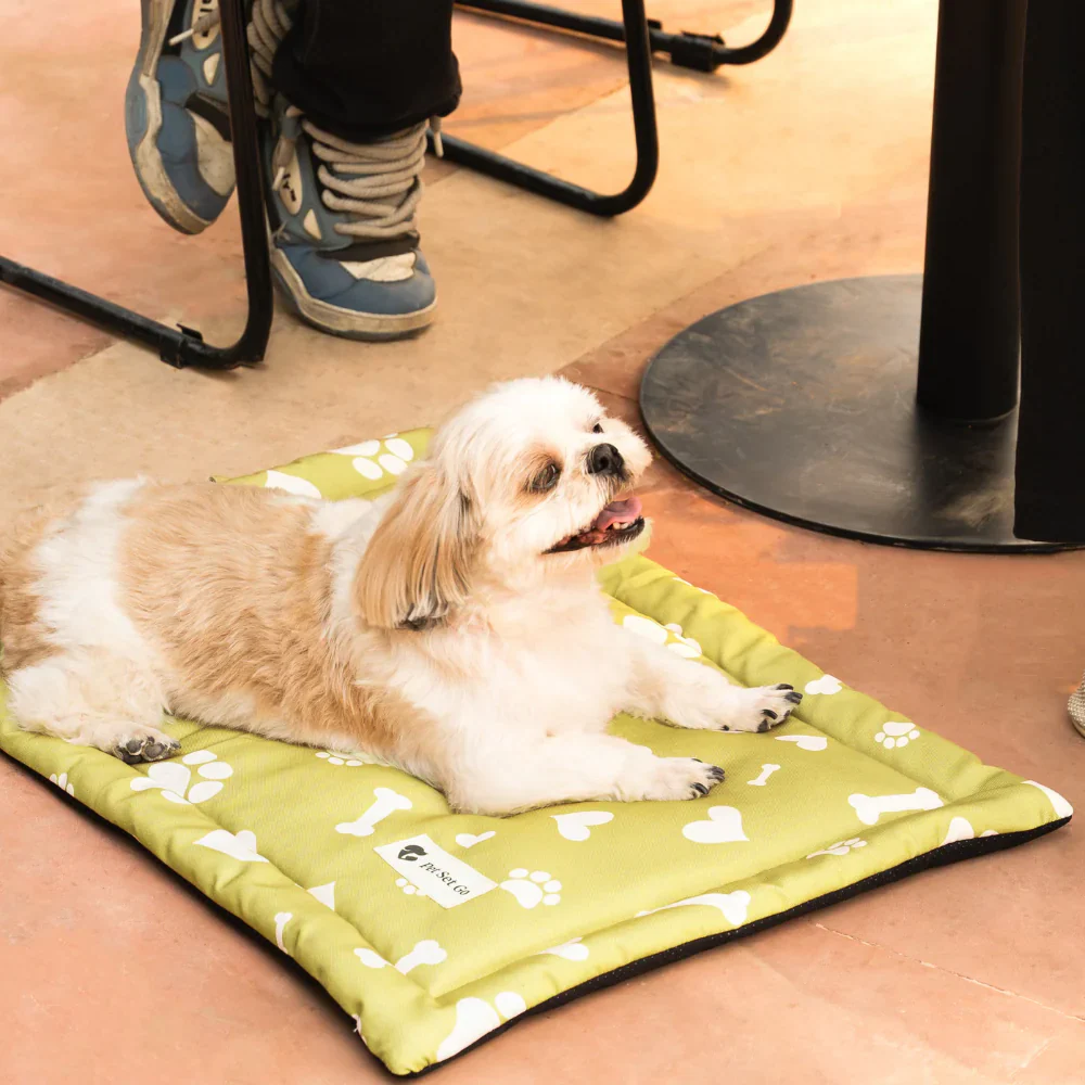 Pet Set Go Paw and Bones Heaven Mat for Dogs and Cats (Green) - Image 2
