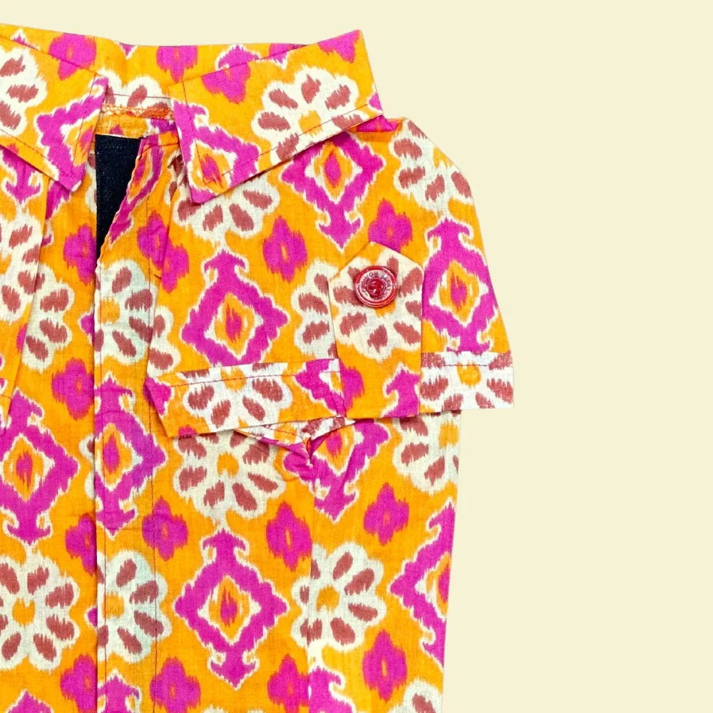 Pet Set Go Phool Cotton Shirt for Dogs (Orange) - Image 5