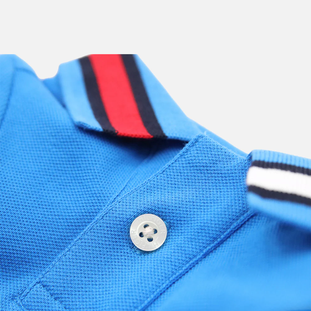 Tommy Hilfiger Flag Collar and Cluff Polo Tshirt for Dogs (Shocking Blue) - Image 3
