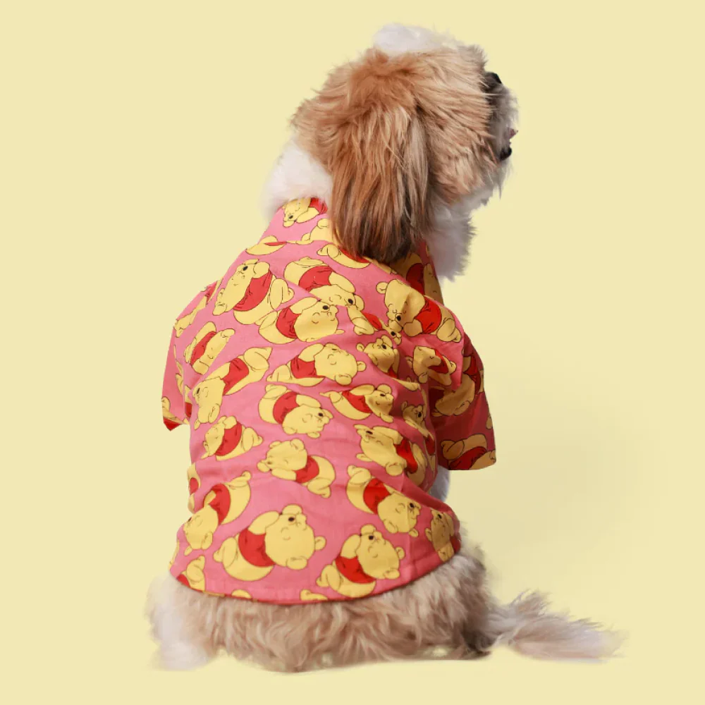Pet Set Go Pooh Cotton Shirt for Dogs (Red) - Image 2