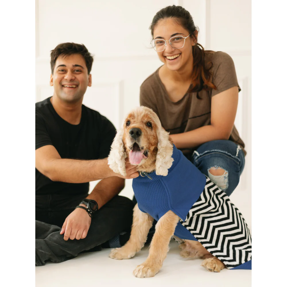 Pet Set Go Raisin’s Sweater for Dogs and Cats (Blue & Black) - Image 6