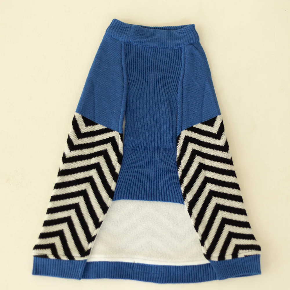 Pet Set Go Raisin’s Sweater for Dogs and Cats (Blue & Black) - Image 8