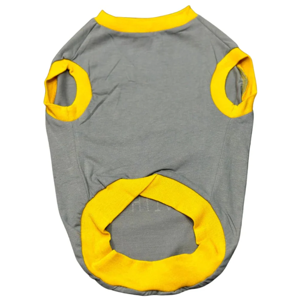 Pet Set Go Single Taken In Relationship Sleeveless Tshirt for Dogs (Grey) - Image 7