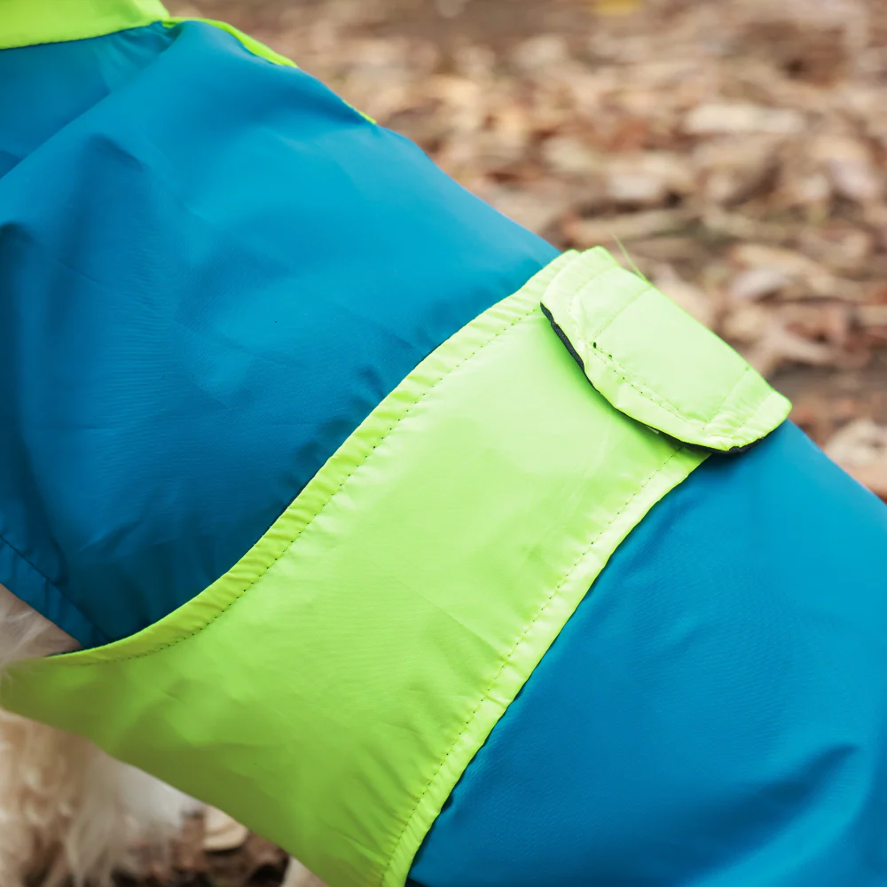 Pet Set Go Splash Waterproof Raincoat for Dogs (Neon Blue) - Image 6
