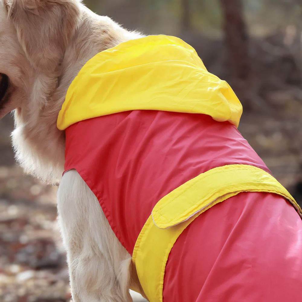 Pet Set Go Splash Waterproof Raincoat for Dogs (Red/Yellow) - Image 6