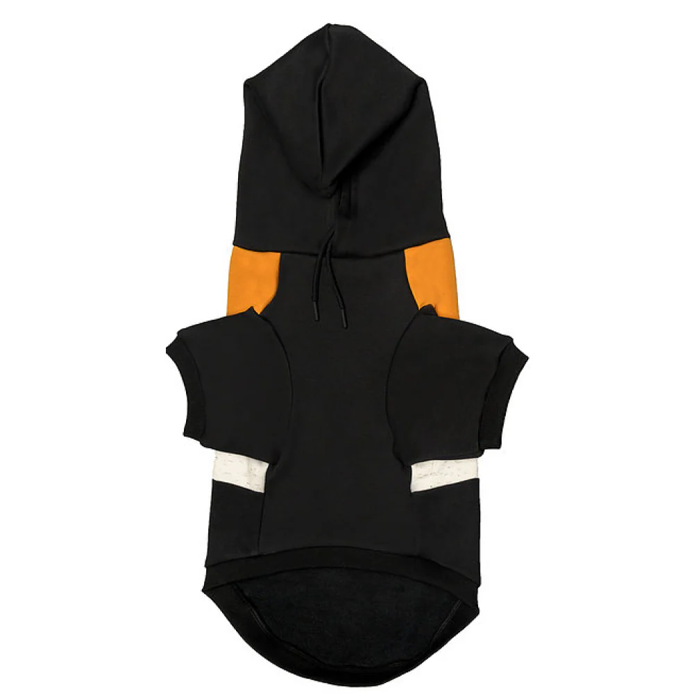 Pet Snugs Basketball Print Sweatshirt For Dogs (Mustard White & Black) - Image 3
