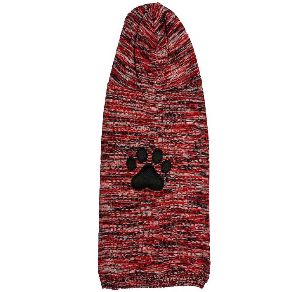 Pet Snugs Fur Coated Paw Design Sweaters for Dogs (Red) - Image 2