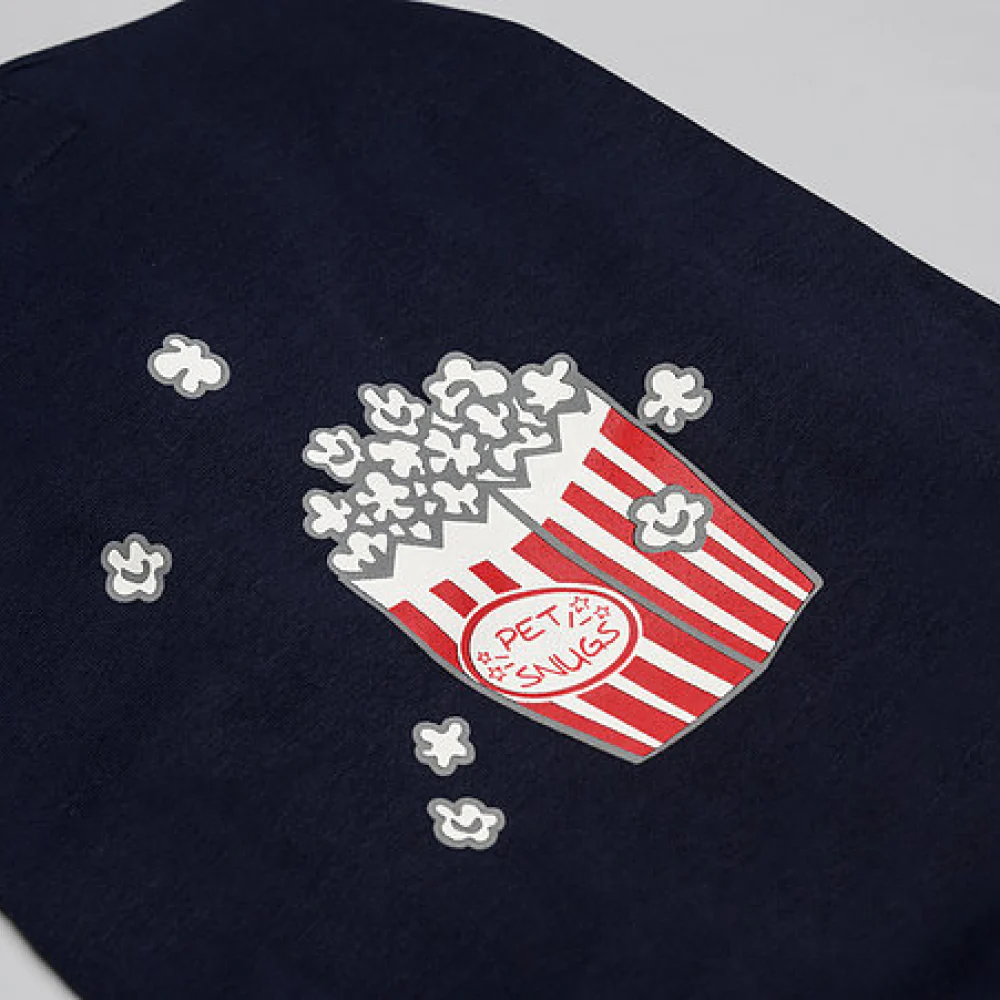 Pet Snugs Popcorn Print Sweatshirt for Dogs (Navy Blue) - Image 3