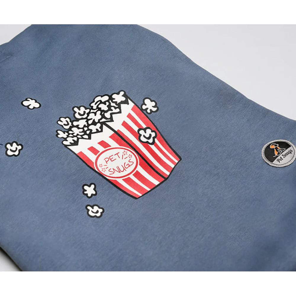 Pet Snugs Popcorn Print Sweatshirt for Dogs (Sky Blue) - Image 3