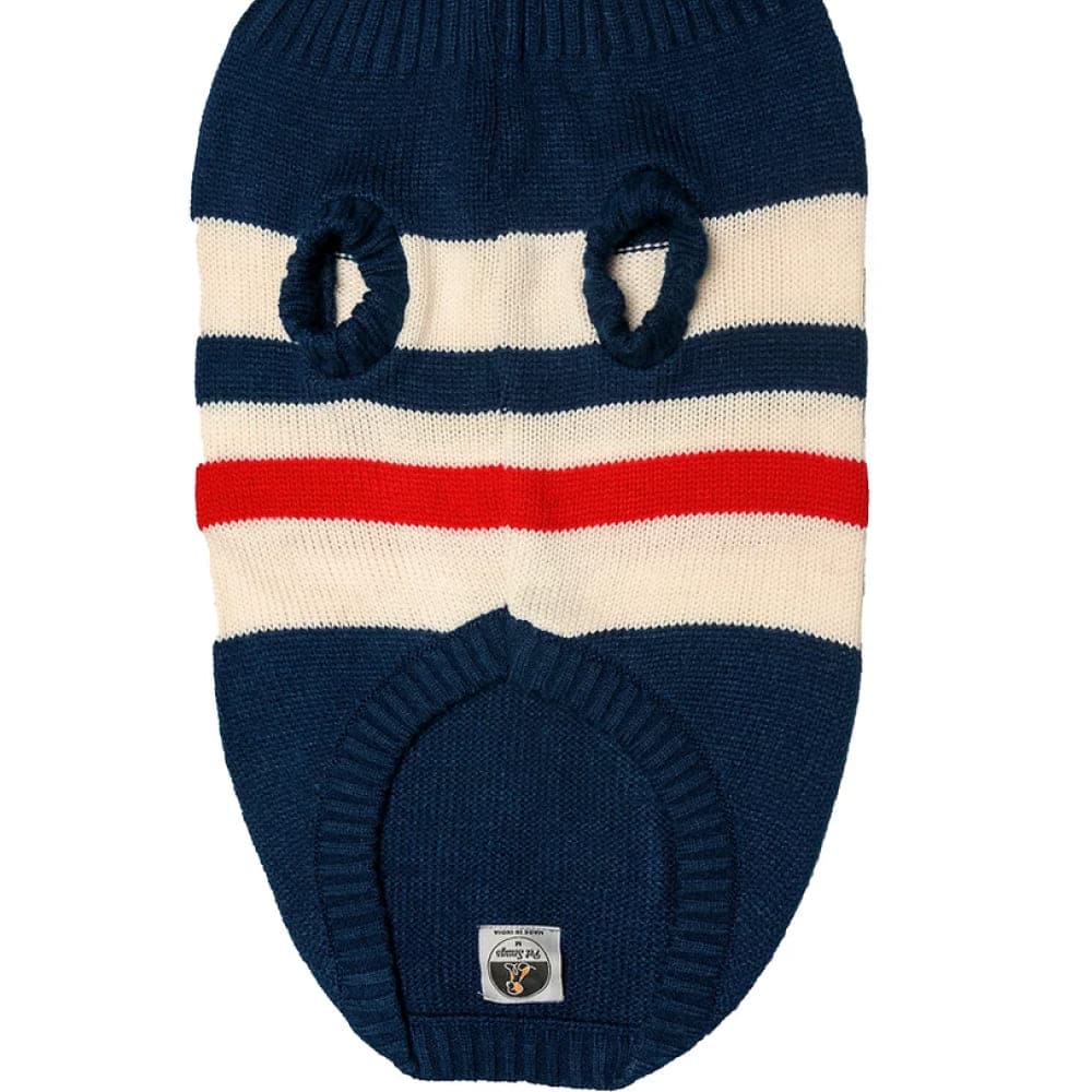 Pet Snugs Stripes Sweaters for Dogs (Blue White & Red) - Image 3