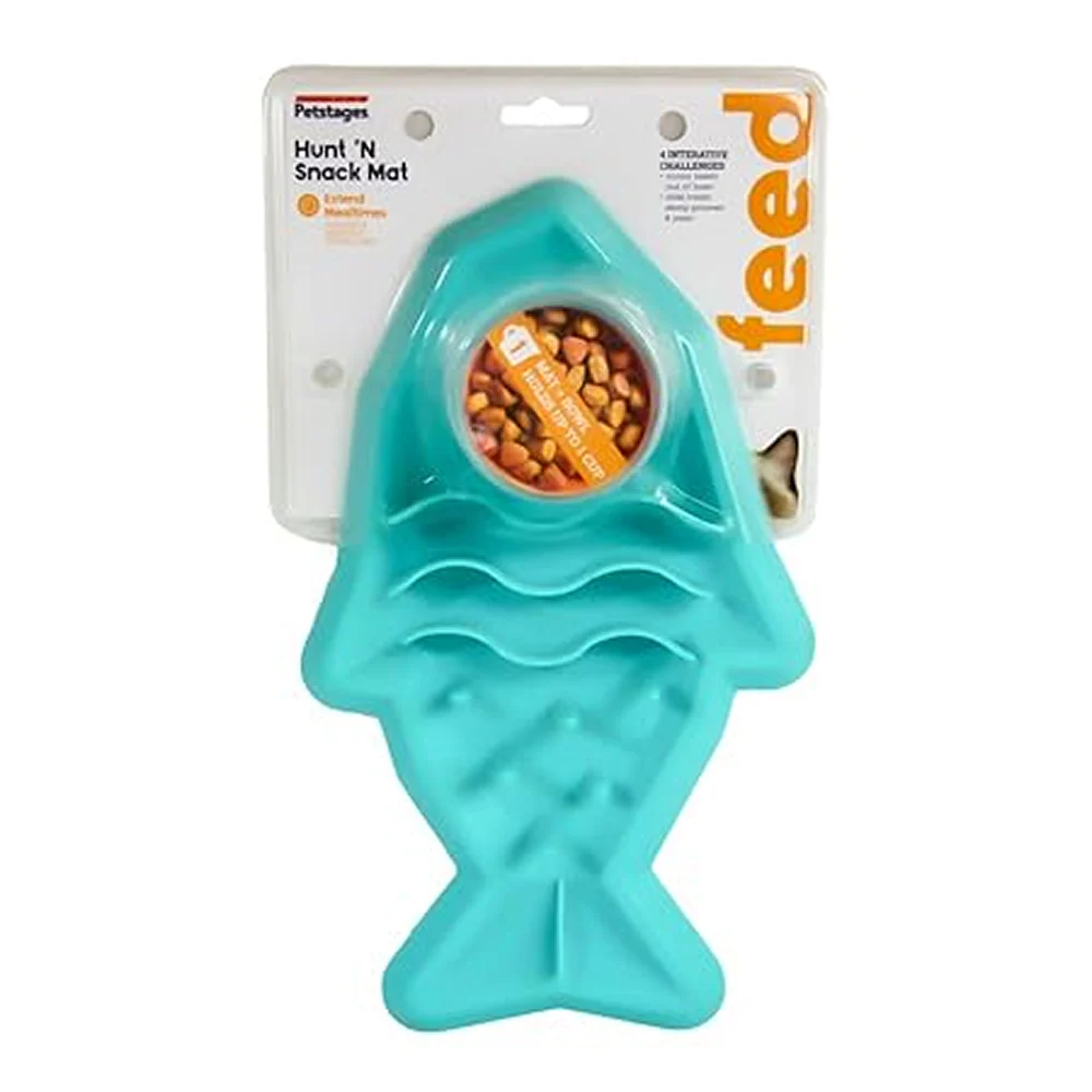 Petstages Hunt N Snack Mat Slow Feeder for Dogs and Cat (Blue) - Image 4