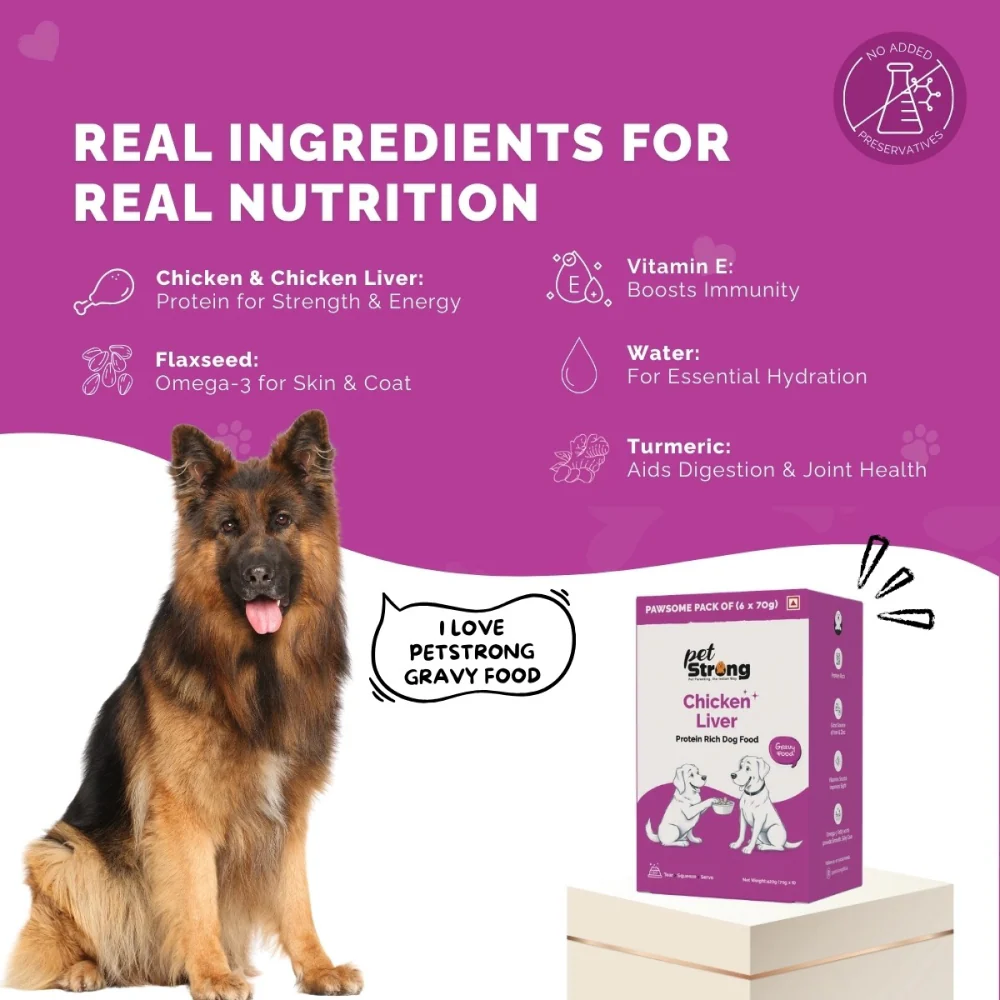 PetStrong Chicken Liver in Gravy Wet Food for Dogs - Image 5