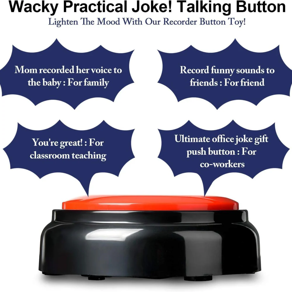 Pet Vogue Voice Recording Interactive Button for Dogs & Cats (Red) - Image 6