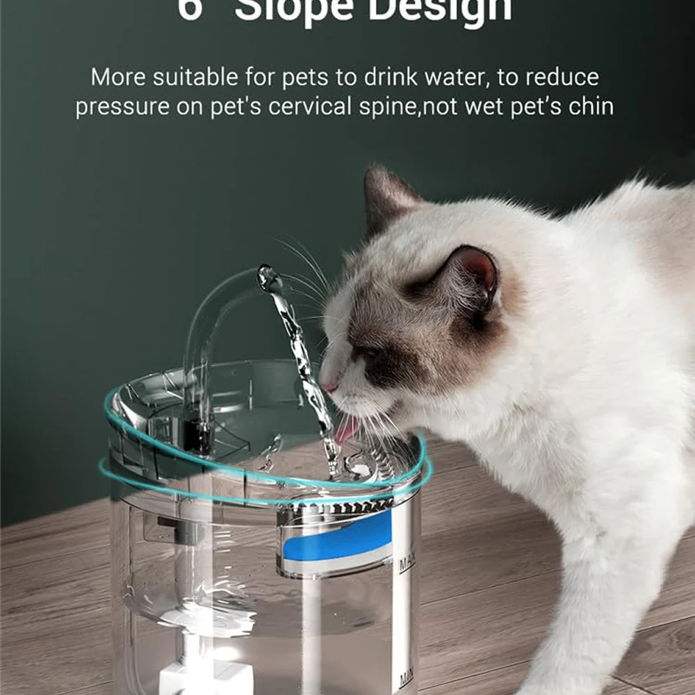 Pet Vogue Automatic Water Fountain and Filter for Cats and Dogs - Image 3