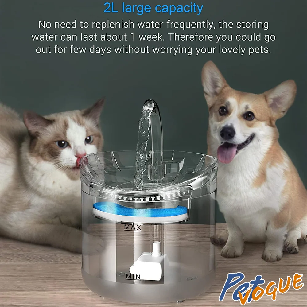 Pet Vogue Automatic Water Fountain and Filter for Cats and Dogs - Image 5