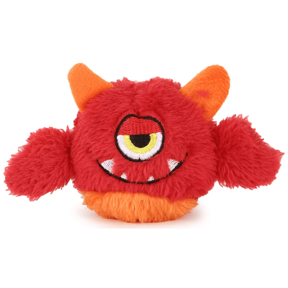 Pet Vogue Bone Rubber & Basil Plush Monster Ball with Squeaker Dog Combo - Image 7
