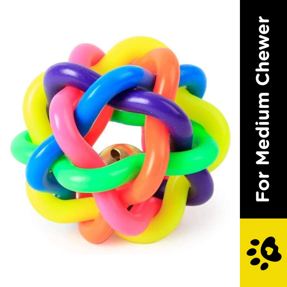 Pet Vogue Bone Shaped Rubber Chew Toy and Bouncy Rubber Ball Toys Combo for Dogs - Image 10