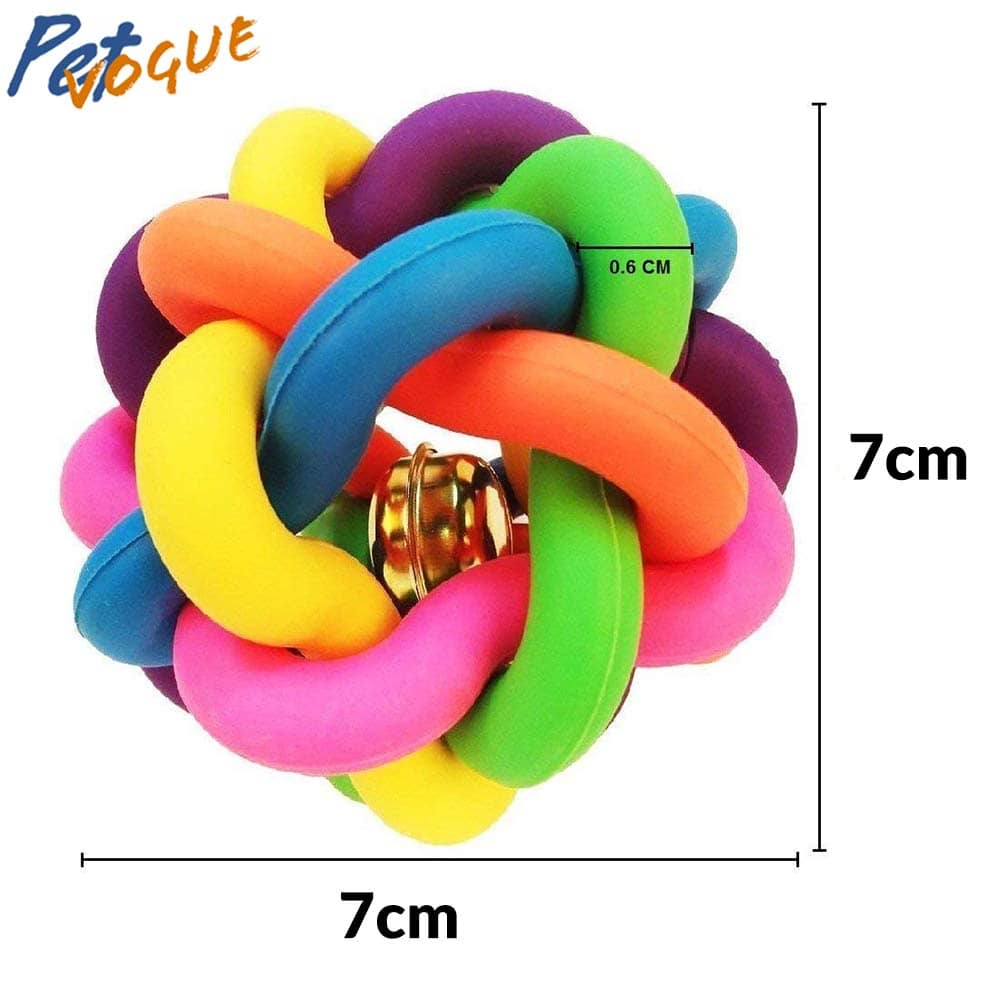 Pet Vogue Bone Shaped Rubber Chew Toy and Bouncy Rubber Ball Toys Combo for Dogs - Image 9