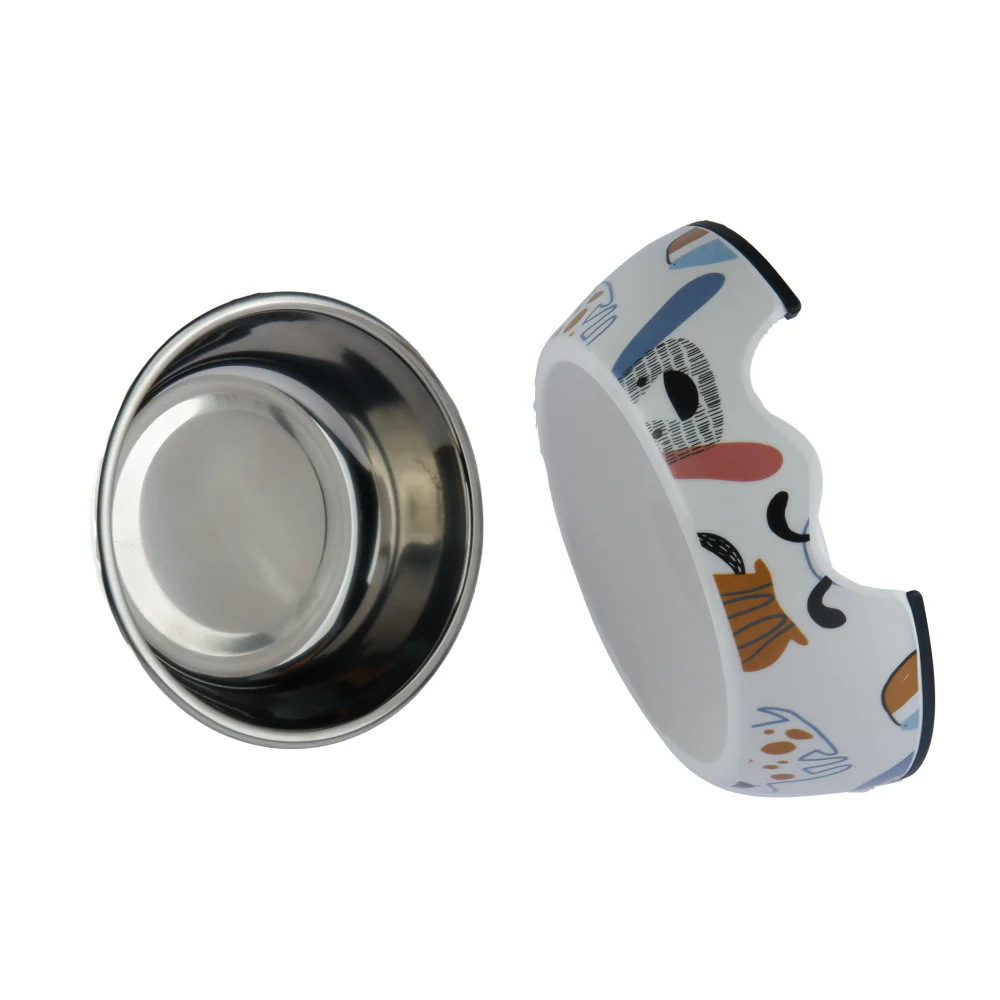 Pet Vogue Cartoon Pattern Colourful Bowl for Dogs and Cats - Image 4