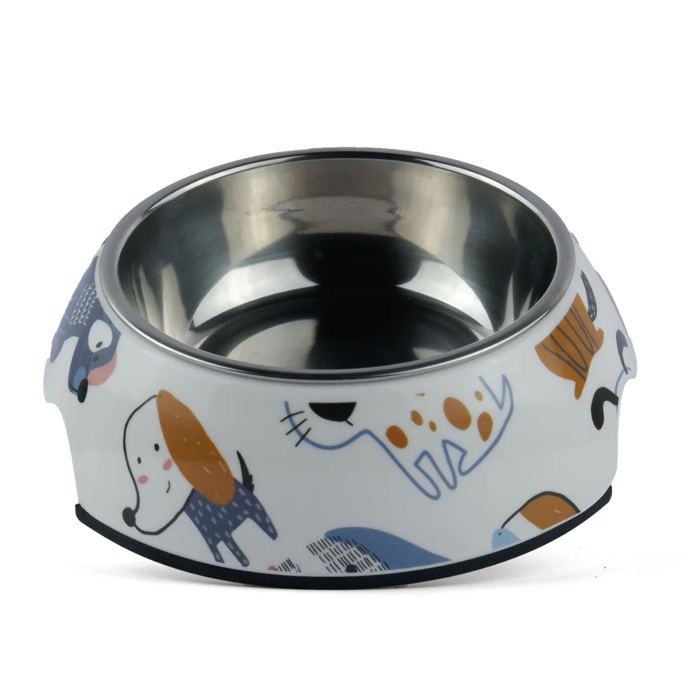 Pet Vogue Cartoon Pattern Colourful Bowl for Dogs and Cats - Image 5