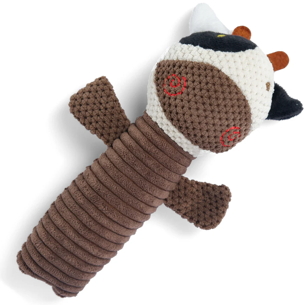 Pet Vogue Cow Shaped Plush Toy for Dogs | For Soft Chewers - Image 2