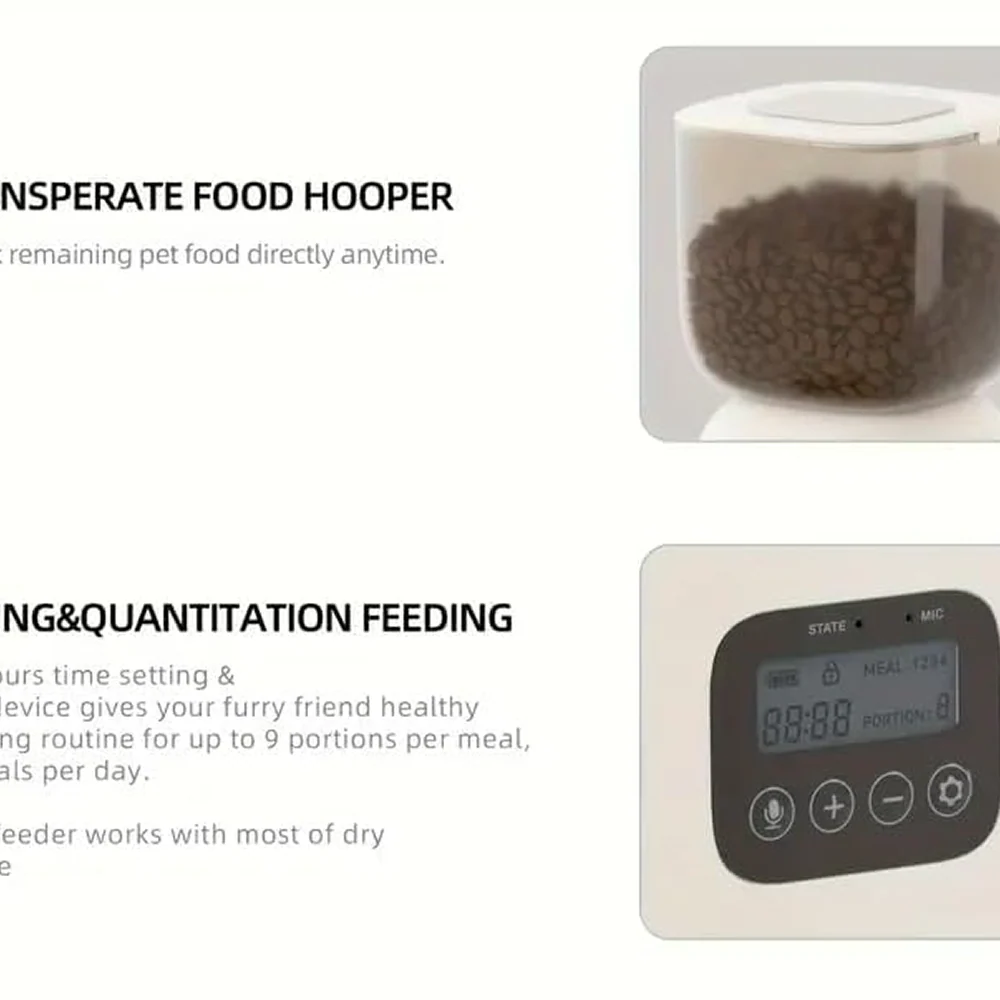 Pet Vogue Automatic Feeder Stainless Steel Dish for Cats and Small Dogs - Image 3