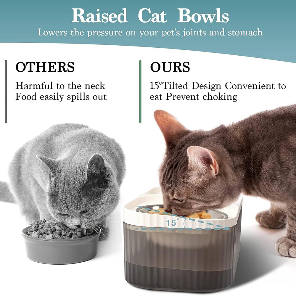 Pet Vogue Exclusive Water Fountain and Food Bowl with Ultra-Quiet Water Dispenser for Cats and Small Dogs (White) - Image 5