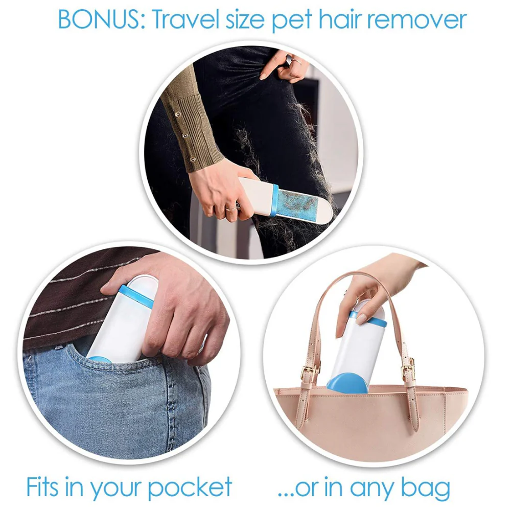 Pet Vogue Lint Remover for Dogs and Cats (Blue/White) - Image 2