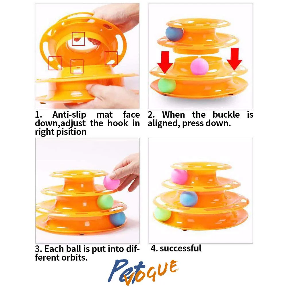 Pet Vogue Multi Level Puzzle Toy for Cats - Image 4