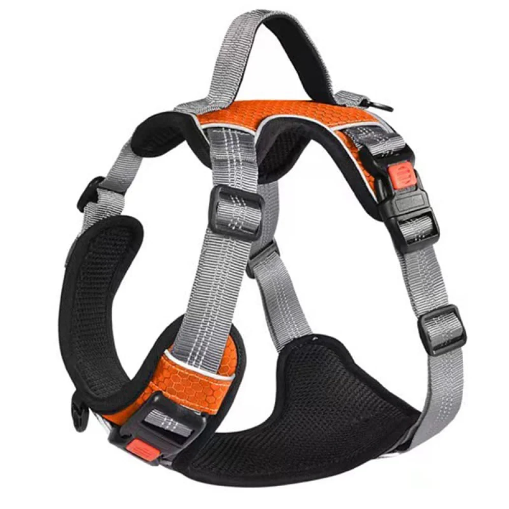 Pet Vogue No Pull Reflective Harness for Dogs (Orange) - Image 7
