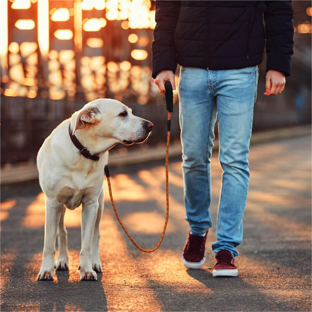 Pet Vogue Reflective Rope Leash for Dogs (Orange) - Image 6